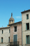 Uzès - The bell tower of a church