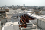 Tunis - Roofs with drying carpets