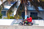 Even on a small island, a motorbike is essential