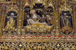 Séville - Détail du Retable de la grande chapelle dans la Cathédrale Notre-Dame du Siège
