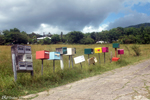 Guadeloupe - We are far from the almost unique size and colour of mailboxes in mainland France