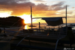 Coucher de soleil sur l'île