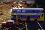 The double-decker buses and left-hand drive, a vestige of English colonisation