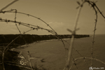 Cliffs, Pointe-Du-Hoc - Cliffs, B&W to make a picture like in 1945.