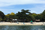 Ile Camiguin - Une maisonnette, une banka, une plage et la température de l'eau à 30°C (86°F)
