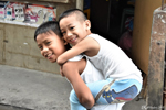 Des enfants jouant