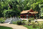Pavillon chinois dans le jardin chinois à Lazienki