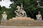 Srodmiescie - Monument John III Sobieski sur le pont du Parc ?azienki
