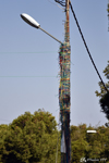 Madaba - Un lampadaire ficelé