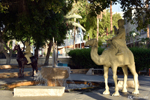 Statue sur le rond-point Great Arab Revolt