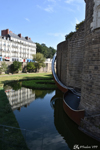 Un toboggan géant contre le Château des Ducs de Bretagne