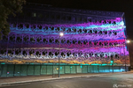 Jeux de lumières, diffusées par la fête foraine