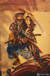 A Samurai for a video game room