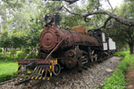 Locomotive in the Park of the Indira Gandhi Musical Fountain