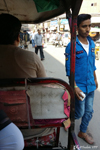 Départ en rickshaw