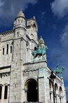 Rémi in the spotlight in front of the basilica